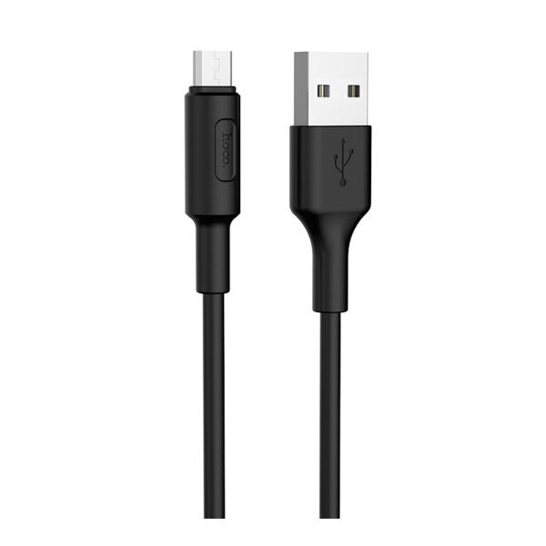 Кабель HOCO X25 USB - micro USB cable, 1м, чёрный